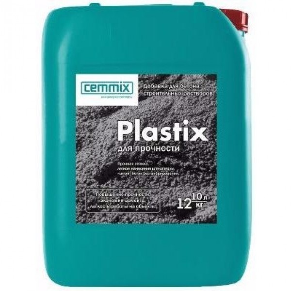 Пластификатор Plastix 10 л (ДОБАВКА ДЛЯ РАСТВОРА КАНИСТРА) - купить в Тамбове