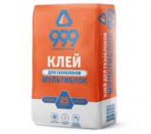 999 Мультиблок Клей для газоблоков (КГБ) (25 кг) (1под.-48шт)