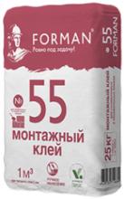 Клей для газобетонных и пенобетонных блоков Forman №55 25кг (1п-56 шт) Самара