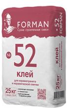 Клей для керамогранита, Forman 52, 25кг (1под=56шт)
