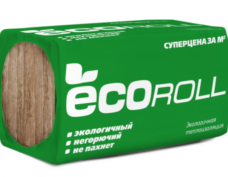 Изделия тепло-звукоизоляц минераловатн Ecoroll (Плита) TS040 50*610*1230 (12м2/0,6м3)(1по=48уп) - купить в Тамбове