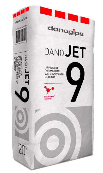 Финишная полимерная шпатлевка Dano JET 9 (20кг) 1п=48шт и/х - купить в Тамбове
