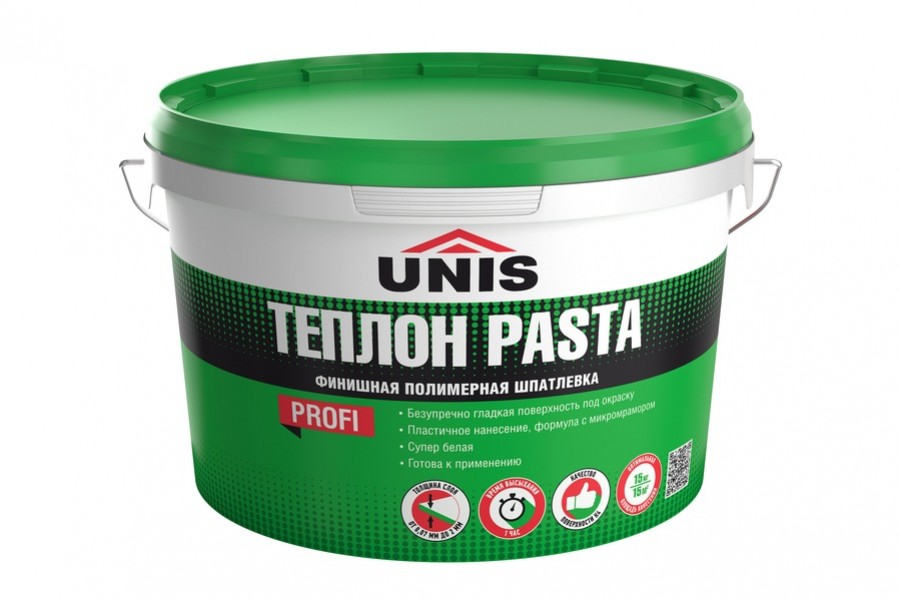 Pasta Теплон шпатлёвка полимерная готовая 15кг Юнис и/х - купить в Тамбове