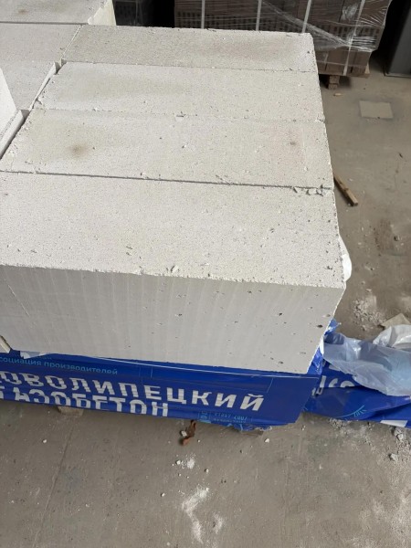 Газобетон D500 (600*300*200) (1под=50шт) 1,8 м3 Новолипецкий (ПОШТУЧНО) - купить в Тамбове